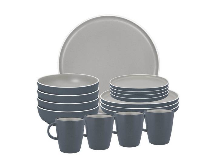 BRUNNER Geschirr-Set BRUNNER Camping Geschirrset TRILOGY (12, 16, 36-tlg) GREY AntiSlip (16-tlg)