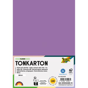 Folia Fotokarton 6122/4/28, A4, flieder, 220g/m², 100 Blatt