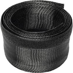 Digitus Kabel-Bündelschlauch Polyester Klettverschluss Schwarz flexibel 2000 mm (L x B x H) 2000 x 85 x 3 mm 1 St. DA-90507