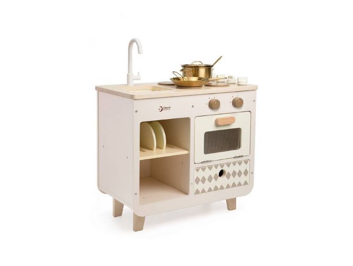 Classic World Spielküche Classic World - Kinderküche Leisure - 50x31x63,6 cm - 3Y+ Schichtholz, Teebaumholz, MDF, aus Holz