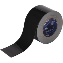 Brady, Sicherheitskennzeichnung, B-514, ToughStripe, Bodenmarkierbänder, Polyester, Schwarz, 76,2mm x 30m