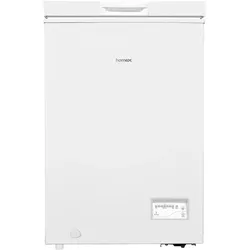 homeX FT0981-W Gefriertruhe, Tiefkühltruhe klein - 98 Liter Nutzinhalt, 4-Sterne Gefrieren, Kühltruhe, leise 38 dB