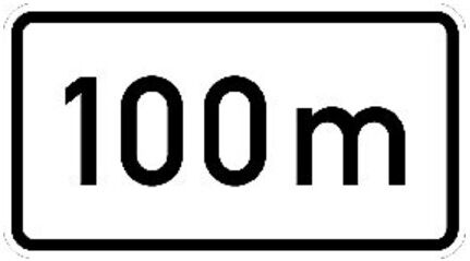 Zusatzschild 1004-30, 330x600mm, film RAL qualité RA2 100m ; ADCO (4251783606613)