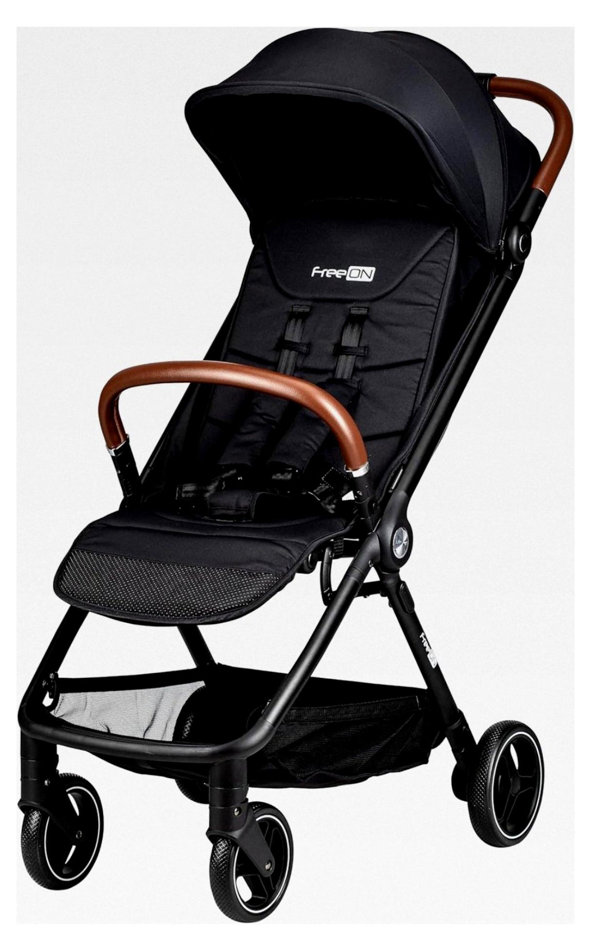 Automatisch zusammenklappbarer Kinderwagen (Schwarz)