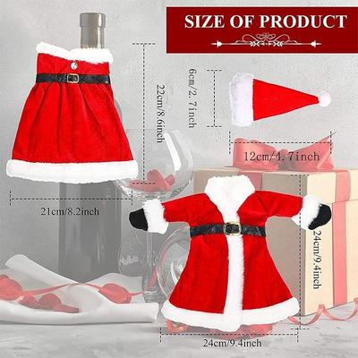 Uplift Essentials Christmas Wine Bottle Sweater Cover 1pc