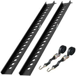Baumarktplus TRUTZHOLM 2x Auffahrschiene 194 cm Traglast 400 kg Alu schwarz Auffahrrampen Verladerampen
