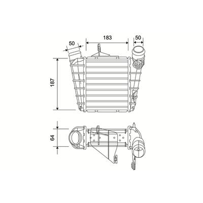 VALEO Ladeluftkühler 822943 für VW