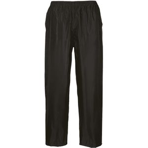 Portwest Arbeitshose S441, Unisex, Regenhose / Bundhose, schwarz, wasserdicht, Gr. XL