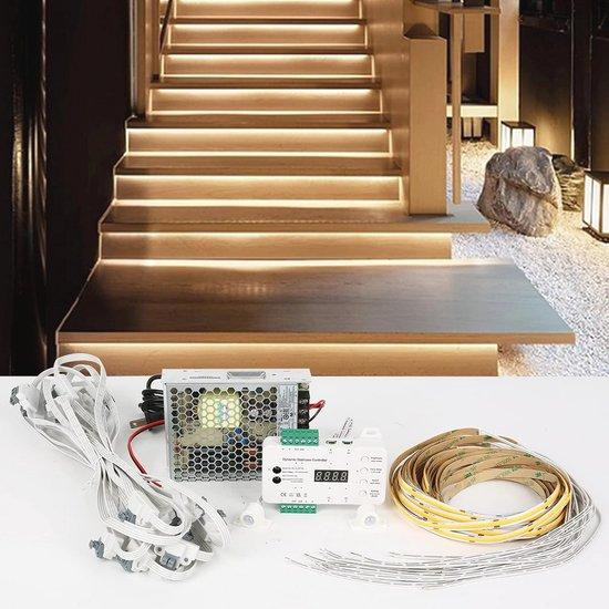 WAN LED Trapverlichting met Bewegingsmelder - Warm Wit Licht voor 16 Treden