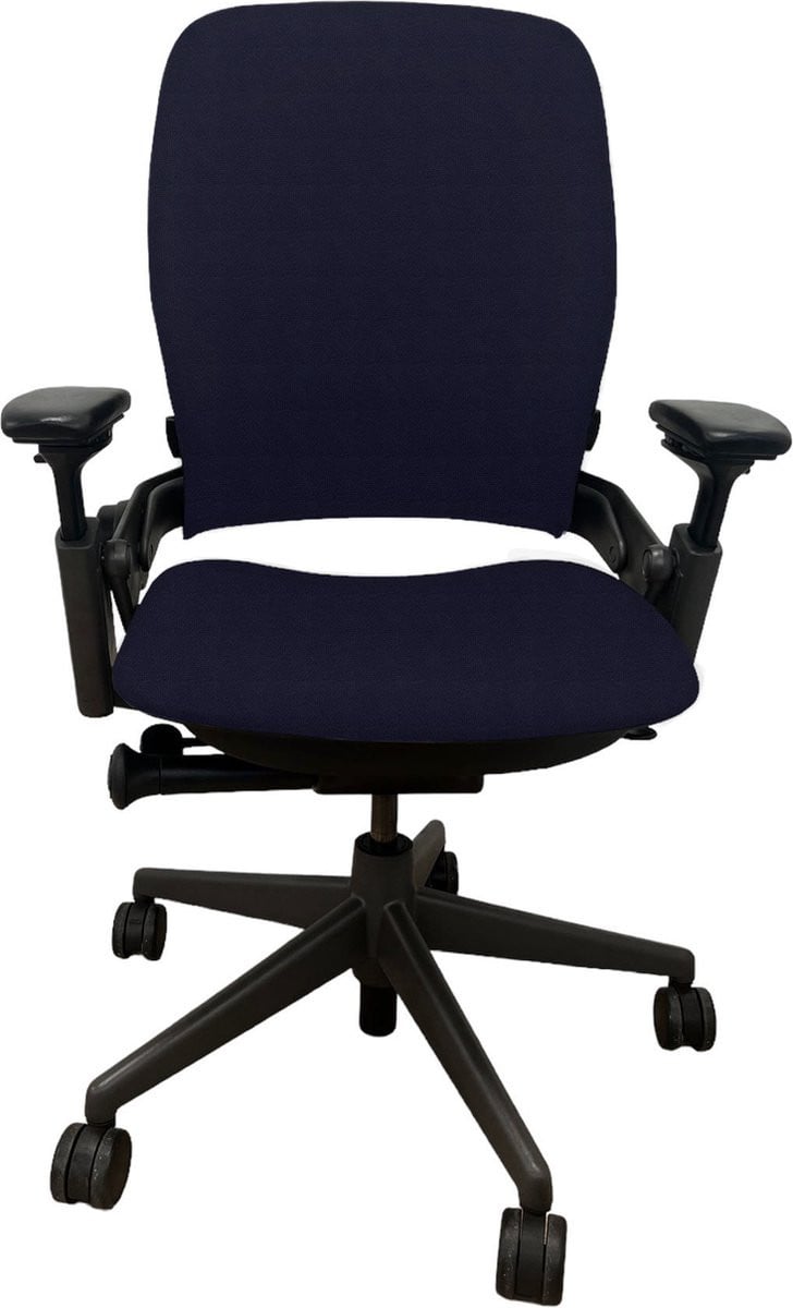 Steelcase Leap V2 Full Option ergonomische bureaustoel donkerblauw