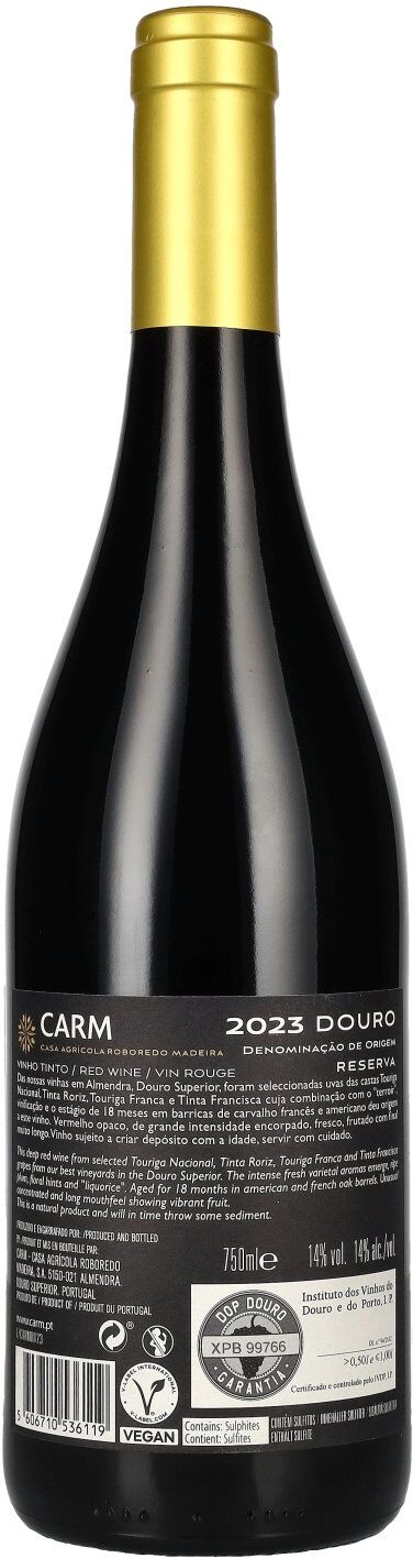 CARM Reserva Red DOP Douro 2023 14% Vol. 0,75l