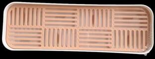 Uplift Essentials Double Layer Detachable Tableware Drain Tray And Countertop Riser pink l