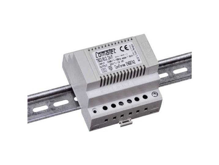 Transformator 230 V AC - 24 V AC 2,62 A DIN-rail 8 modules Comatec