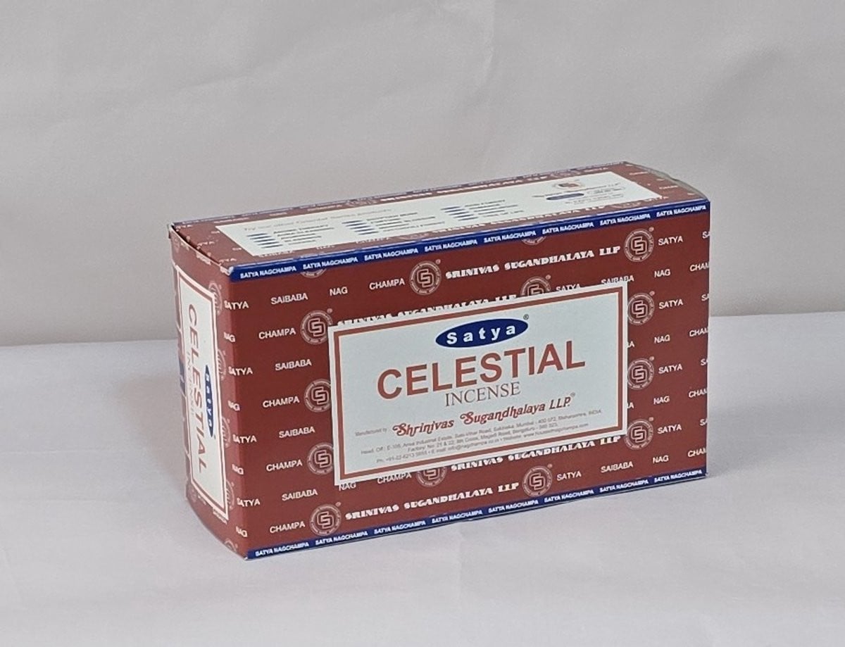 Satya Celestial wierook, doos à 15 pakjes van 15 gram