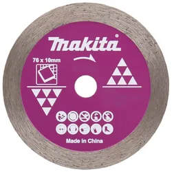 Makita Diamanttrennscheibe 76mm Ø 76 mm - 1,4 mm Schnittstärke - Trocken - Keramikfliesen - D-77263