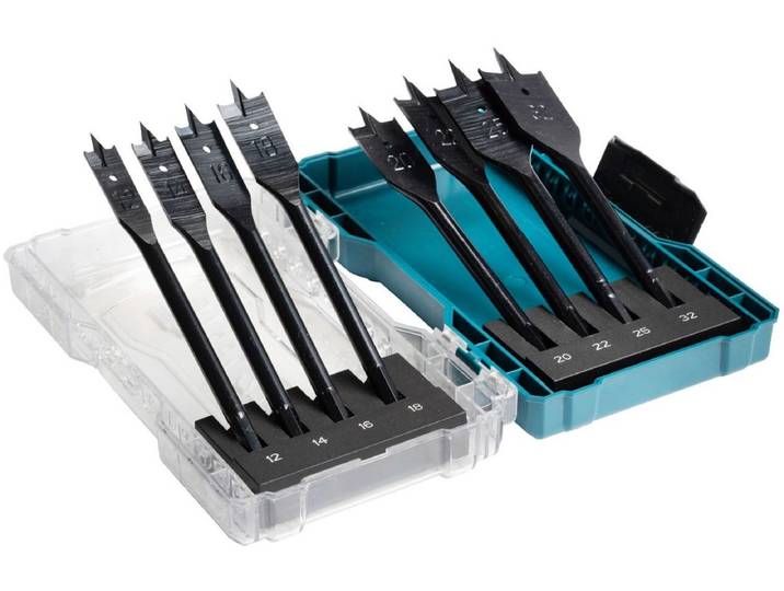 Makita Toebehoren - E-08698 - Platte houtboren - 8 delige set