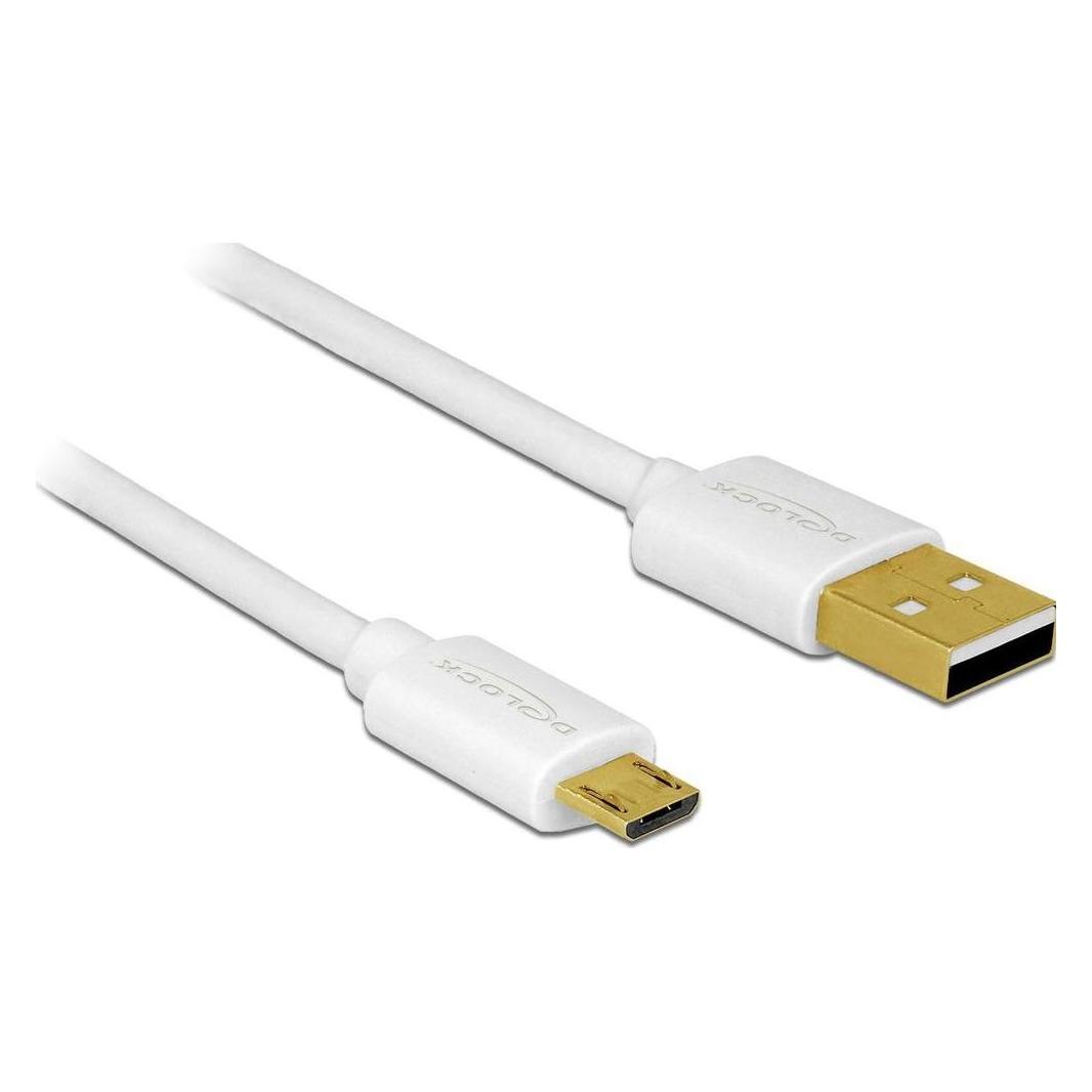 Delock USB2.0-Kabel A-MicroB 3-Set, 30,60,90cm (0.90 m, USB 2.0) (83679)