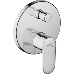 hansgrohe Vernis Blend Einhebel-Wannenarmatur Unterputz, integrierte Sicherungskombination, 71467000, Farbe: Chrom