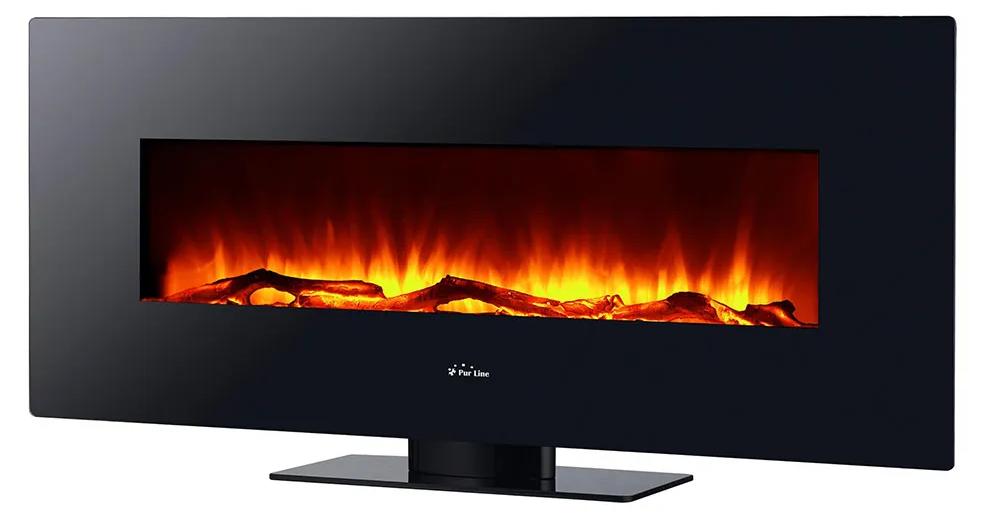 Purline CHE-515, Freistehende Feuerstelle, offen, Elektro, Schwarz, Drinnen, Horizontal