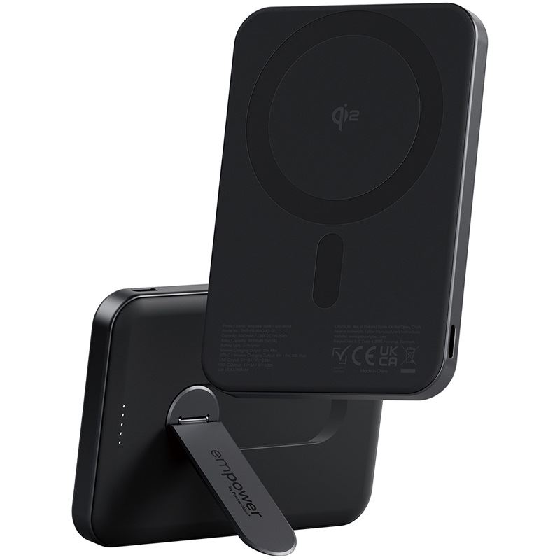 PANZERGLASS BANK W. SPIN STAND 5000MAH SPACE BLACK