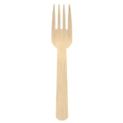 PAPSTAR 1000 Gabeln, Bambus "pure" 14 cm (88771, 20x50 Stück)