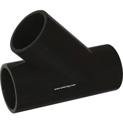 PVC-T-Stück 50mm 45° schwarz