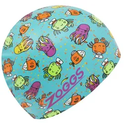 Zoggs - Silicone Printed Cap - Badekappe - Farbe: Hellblau/Meer