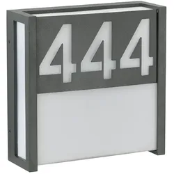 Albert Hausnummer-Blende 32 zu LED Außenwandleuchte Typ Nr. 6401 (ALB-666401), individuell gelasert, Anthrazit ALB-620032