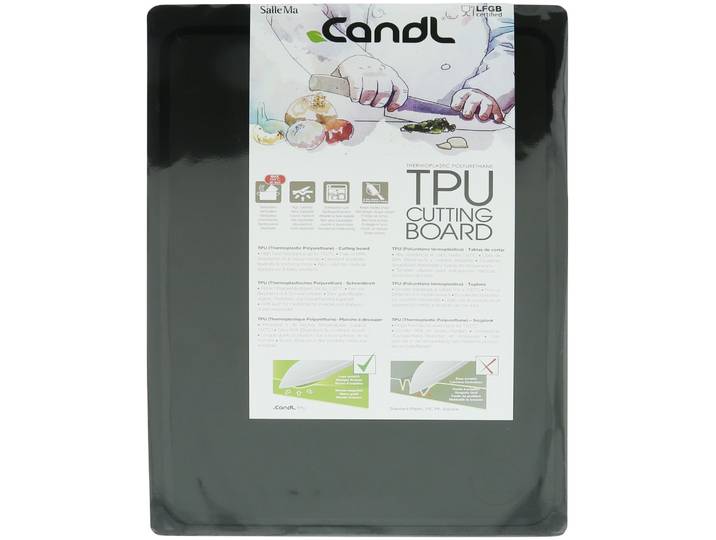 CandL Schneidebrett schwarz 38x25cm