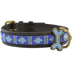 Kampuni Hundehalsbånd Rafiki blå medium, 53x3,2 cm (Hund), Halsband + Leine