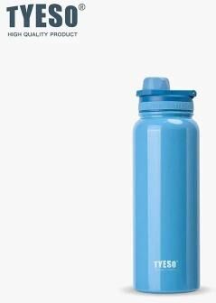 Uplift Essentials Stainless Steel Travel Thermos Bottle With Insulated Tumbler Design For Hot And Cold Drinks blue 1050ml