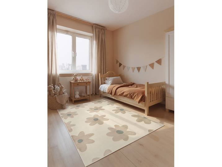 Tapis enfant Bloomy 160 x 235cm Beige
