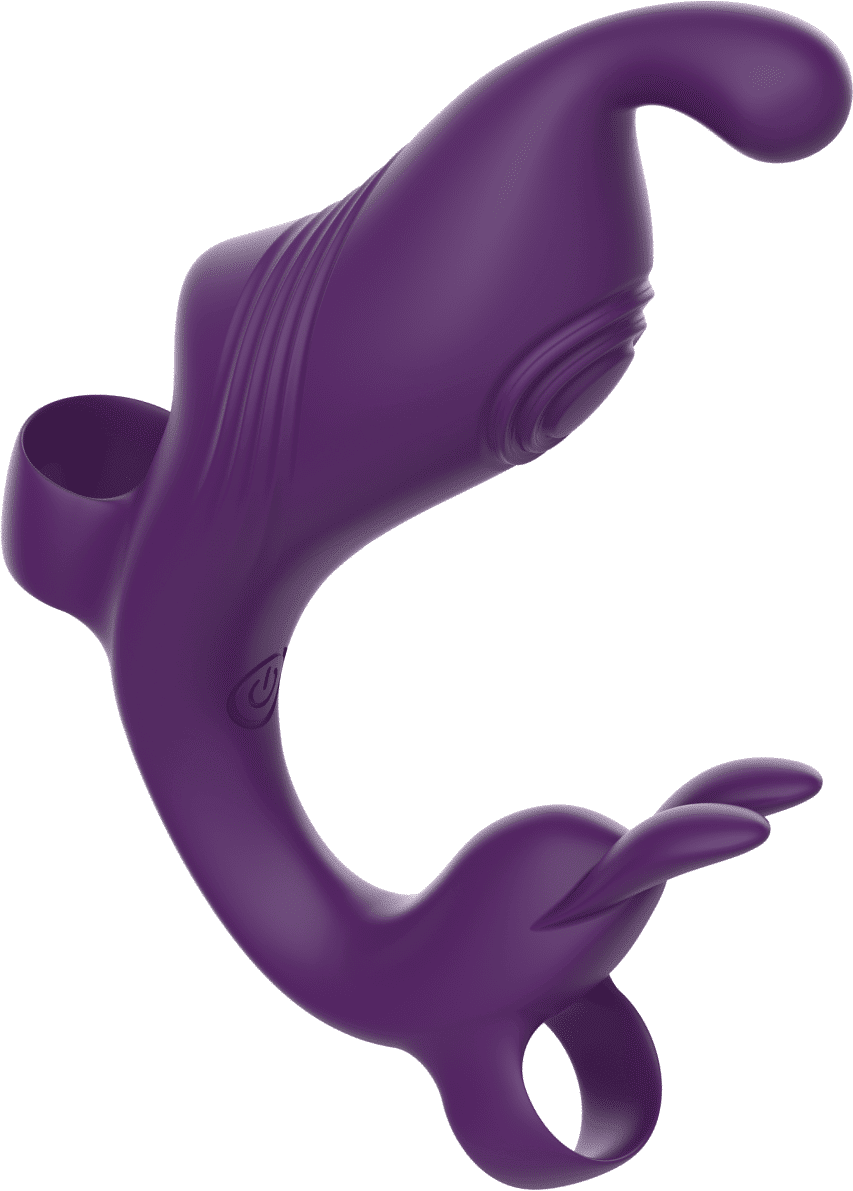 Coeur Ardent Doigt Vibrant à Double Moteur INFERNO