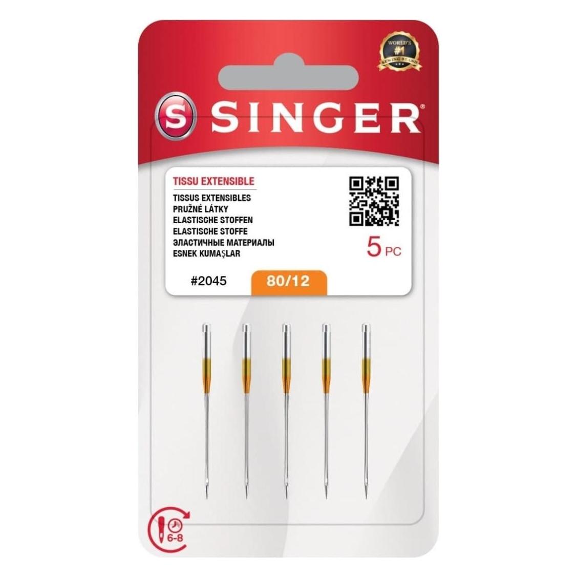 Singer Nadel N2045 -12/80 Blister 5St. Stretch (7393033109998)