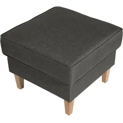 HOCKER Karlen Bezug Flachgewebe Buche natur / anthrazit