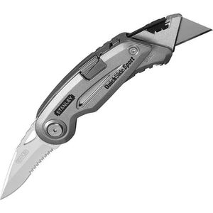 Stanley Klappmesser Quickslide II Sport, 0-10-813, 7,5cm Klingenlänge, silber, Einhandmesser