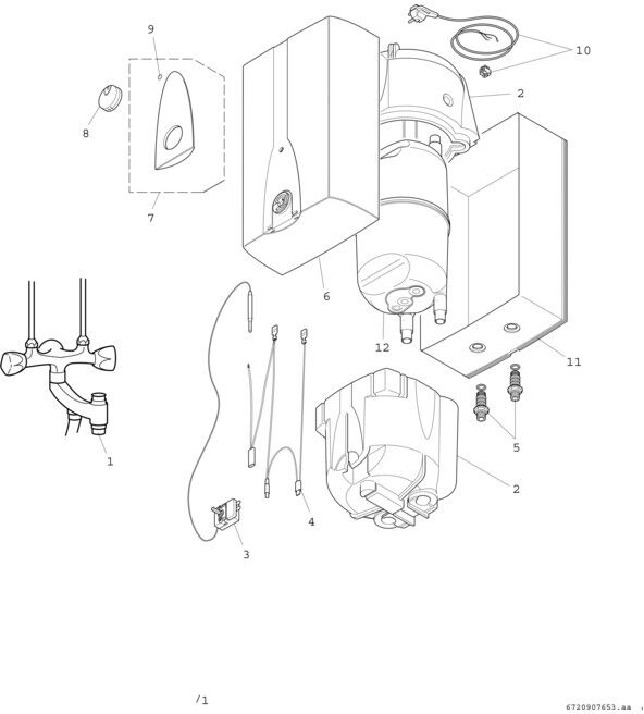 BOSCH Petit chauffe-eau TR2500 TO 10 B 10L sur table (7736504736)