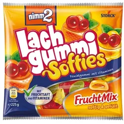 Nimm2 Fruchtgummi »Lachgummi Softies« 225g gelb