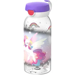 TRINKFLASCHE MIT KLAPPDECKEL Campus Unicorn Glow 600 ml