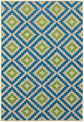 Style Haven Cara Mixed Pile Geometric Diamond Indoor-Outdoor Area Rug