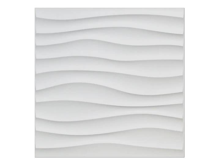 Lot de 12 panneaux muraux en PVC Art3d pour la décoration intérieure, carreaux muraux 3D texturés blancs, 50 x 50 cm