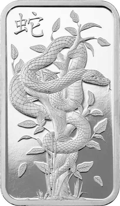 PAMP Lunar Legend Series – 2025 Year of the Snake 10g Sølvbarre