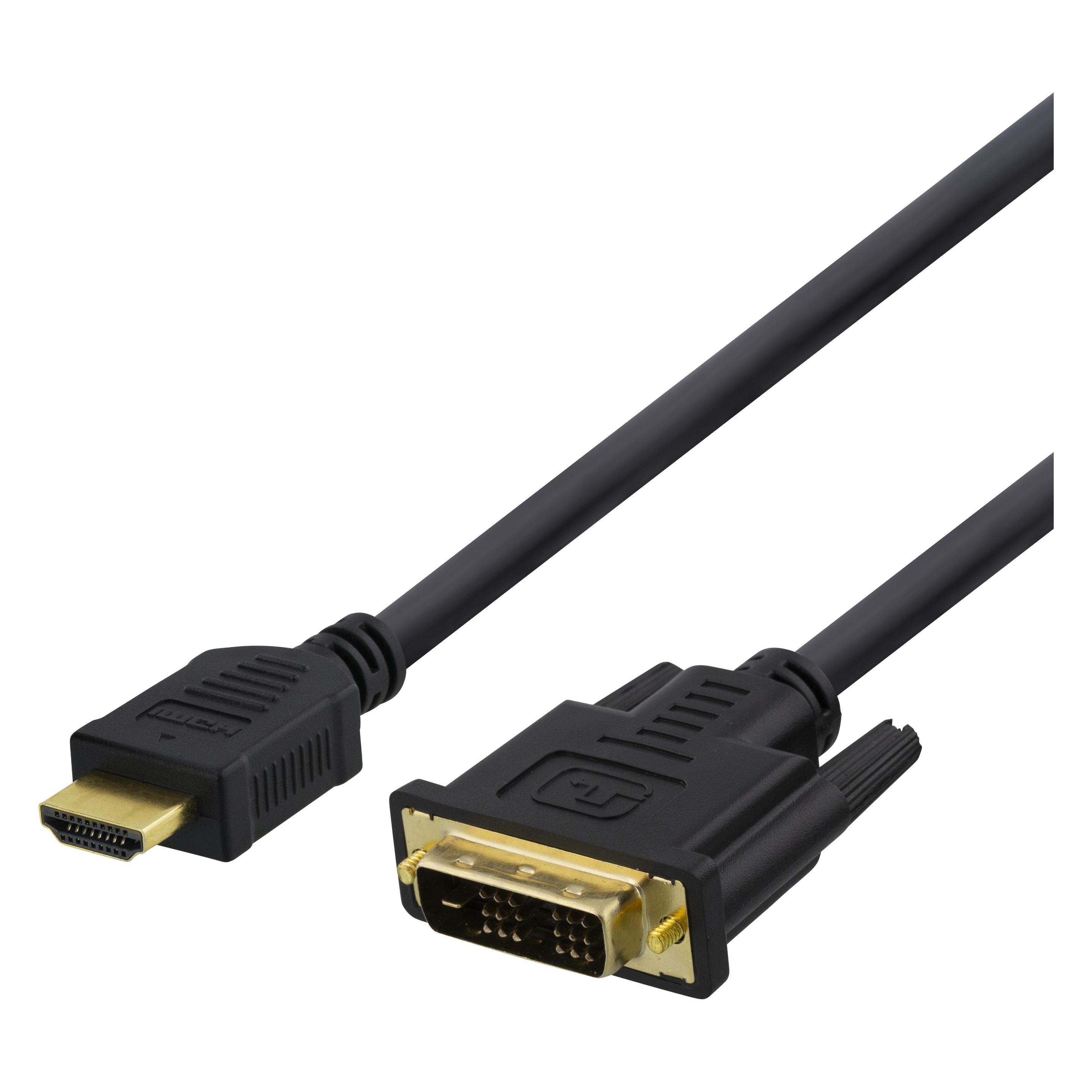 Deltaco HDMI-112D adapterkabel (2 m) (HDMI-112D)
