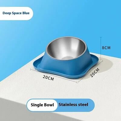 Inspired Living ComfortTilt Stainless Steel Double Pet Bowl Feeder 6