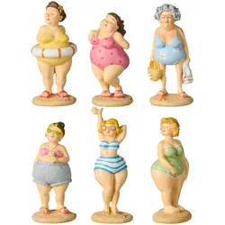 IB Laursen Dekofigur Strandkönigin - verschiedene Figuren, 1 Figur, 14-17 cm, zufällige Wahl