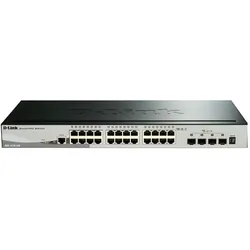 D-Link DGS-1510-28X Smart Managed Gigabit Stack Switch 4x 10G (28 Ports), Netzwerk Switch, Schwarz
