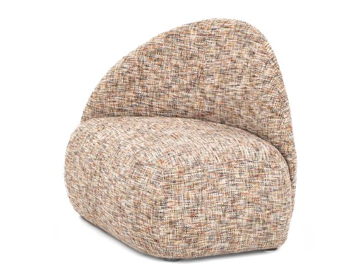 Sessel GANI Multicolor Strukturstoff Trinu ohne Hocker 88 x 82 x 68cm