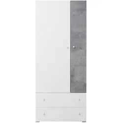 DREHTÜRENSCHRANK GALIA 80/190/50cm 2-türig Weiß