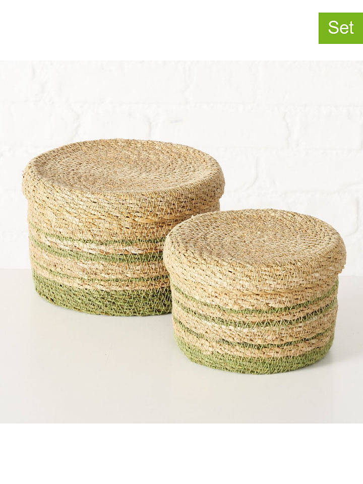 Boltze 2er-Set: Körbe "Agostina" in Beige - onesize