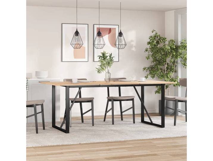 vidaXL Esstisch-Gestell in O-Form 180x80x73 cm Stahl